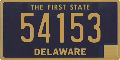 DE license plate 54153