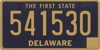 DE license plate 541530