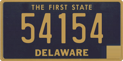 DE license plate 54154