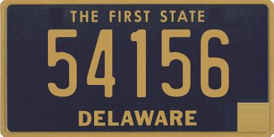 DE license plate 54156