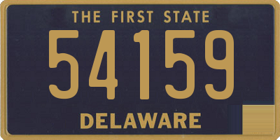 DE license plate 54159