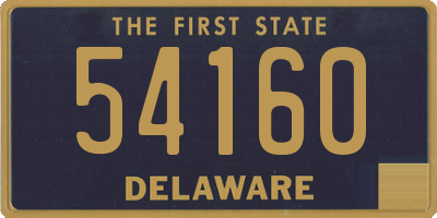 DE license plate 54160