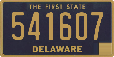 DE license plate 541607