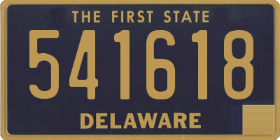 DE license plate 541618