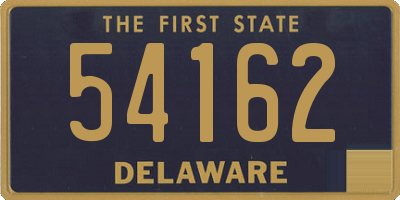 DE license plate 54162