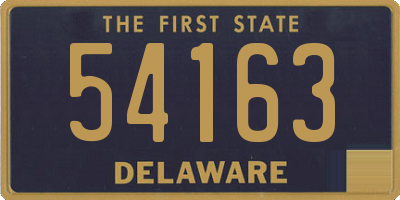 DE license plate 54163