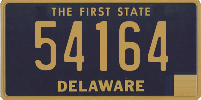 DE license plate 54164