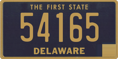 DE license plate 54165