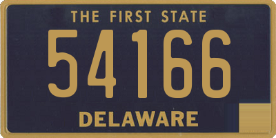 DE license plate 54166