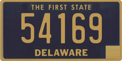 DE license plate 54169