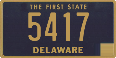 DE license plate 5417