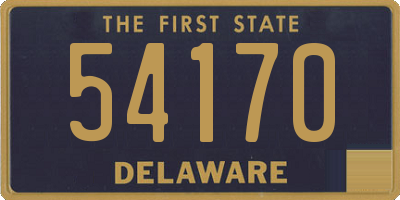 DE license plate 54170