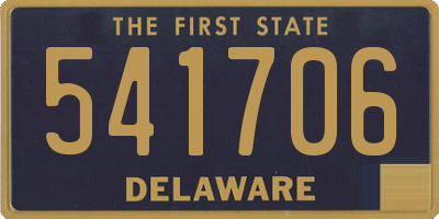 DE license plate 541706
