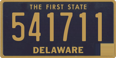 DE license plate 541711