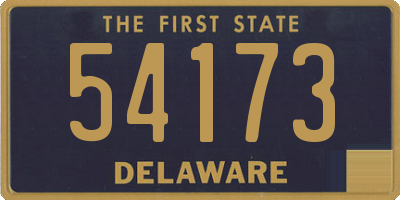 DE license plate 54173