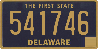 DE license plate 541746