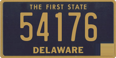 DE license plate 54176