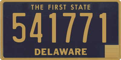DE license plate 541771