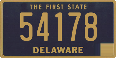 DE license plate 54178