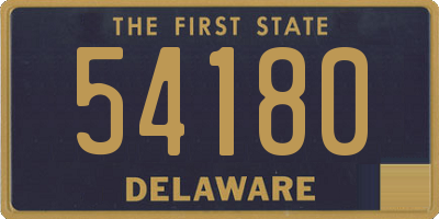 DE license plate 54180