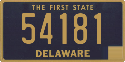 DE license plate 54181