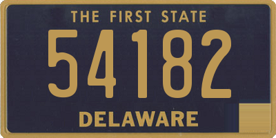 DE license plate 54182