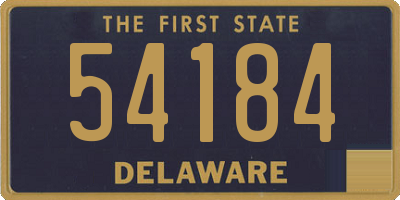 DE license plate 54184