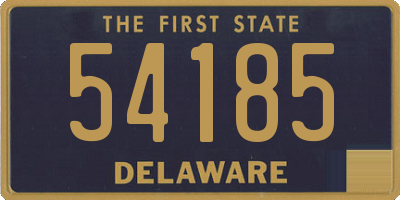 DE license plate 54185