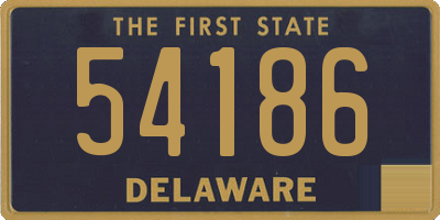 DE license plate 54186