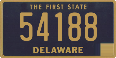 DE license plate 54188