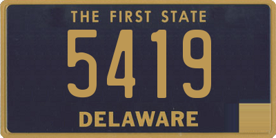 DE license plate 5419