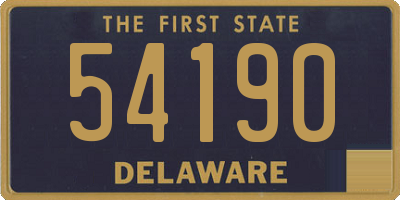 DE license plate 54190