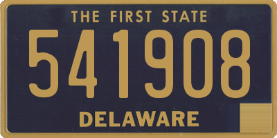 DE license plate 541908