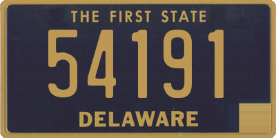 DE license plate 54191