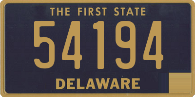 DE license plate 54194