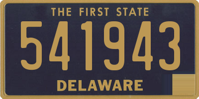 DE license plate 541943