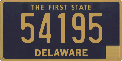 DE license plate 54195