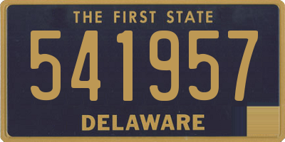 DE license plate 541957