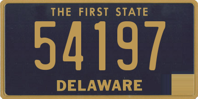 DE license plate 54197