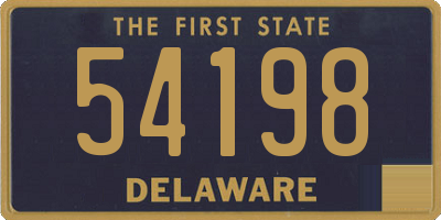 DE license plate 54198