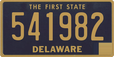 DE license plate 541982