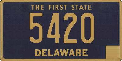 DE license plate 5420