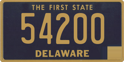 DE license plate 54200