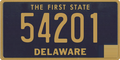 DE license plate 54201