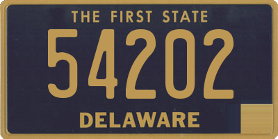 DE license plate 54202