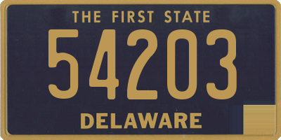 DE license plate 54203