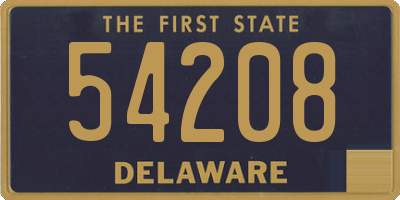 DE license plate 54208