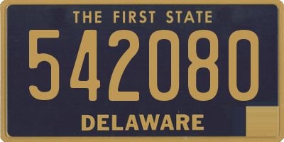 DE license plate 542080