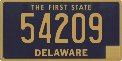 DE license plate 54209