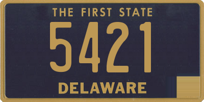 DE license plate 5421